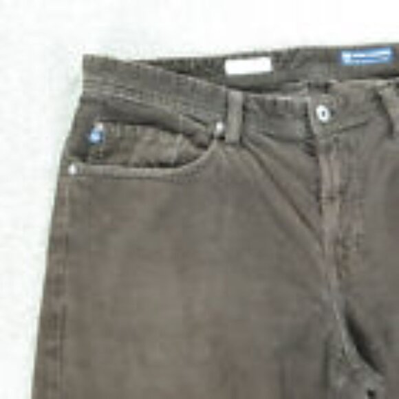 Adriano Goldschmeid Jeans Mens 34x30 Brown Corduroy Protege Straight Leg - Picture 2 of 6